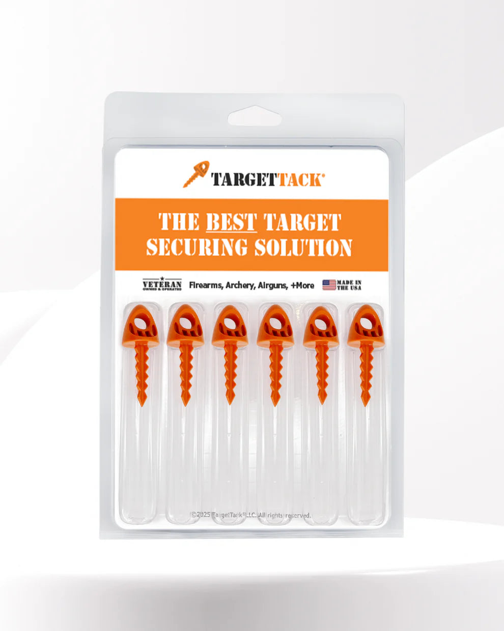 TargetTacks® Original Orange - 1-Inch 6-Pack image