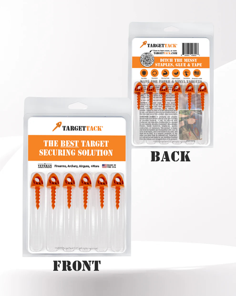 TargetTacks® Original Orange - 1-Inch 12-Pack image