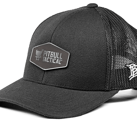 Curved Trucker Hat - Black with Midnight Patch image 0