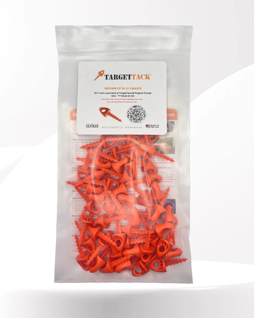 TargetTacks® Original Orange - 1-Inch - 50 Bag image